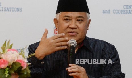 Chairman of the Advisory Board of Indonesian Council of Ulama (MUI) Din Syamsuddin