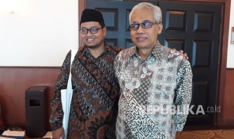 Direktur Eksekutif Maarif Institute, Muhammad Abdullah Darraz bersama Guru Besar UIN Sunan Kalijaga Yogyakarta, Prof Amin Abdullah.