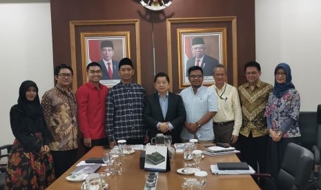 Direktur Eksekutif Merial Institute Arief Rosyid audiensi ke Menteri PPN/Bappenas Suharso Monoarfa, Senin (24/2).