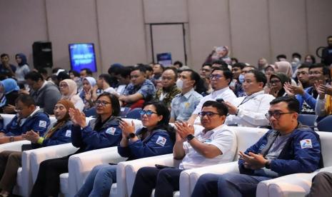 Direktur Hubungan Kelembagaan Jasa Raharja, Munadi Herlambang dalam Forum Digital (Fordigi) BUMN dalam acara BUMN Goes To Campus yang digelar di Gedung Sasana Budaya Ganesha Institut Teknologi Bandung (ITB), Bandung, Jawa Barat, pada Senin (22/5/2023) lalu.