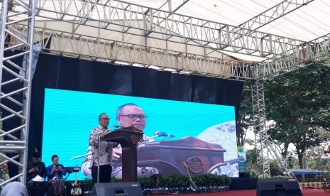 Direktur Jenderal (Dirjen) Perkebunan, Kementerian Pertanian (Kementan) RI, Kasdi Subagyono saat menghadiri Peringatan Hari Perkebunan ke-62 Tahun 2019 di Polbangtan, Lawang, Kabupaten Malang, Selasa (10/12). 