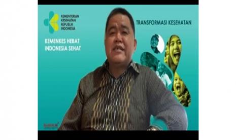 Direktur Jenderal Pencegahan dan Pengendalian Penyakit, Maxi Rein Rondonuwu saat memberikan paparan mengenai KLB Polio secara daring, Sabtu (19/11/2022).