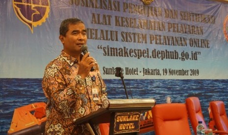 Direktur Jenderal Perhubungan Laut R. Agus H. Purnomo .