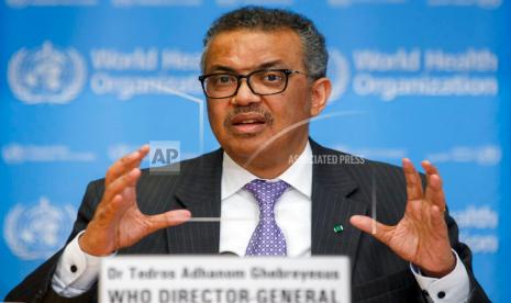 Direktur Jenderal World Health Organization (WHO), Tedros Adhanom Ghebreyesus.