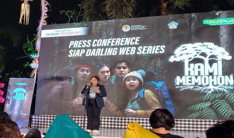 Direktur Komunikasi Djarum Foundation Mutiara Diah Asmara saat konferensi pers peluncuran web series 