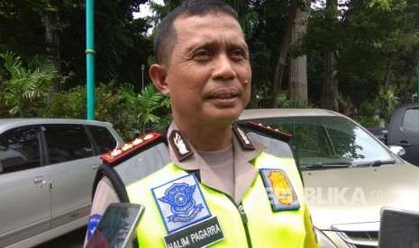 Direktur Lalu Lintas Polda Metro Jaya Komisaris Besar Polisi Halim Pagarra.