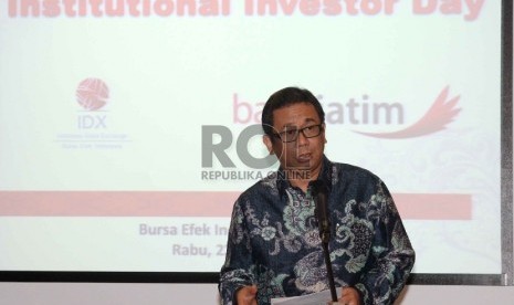 Direktur Utama PT Kustodian Sentral Efek Indonesia (KSEI) Uriep Budhi Prasetyo.