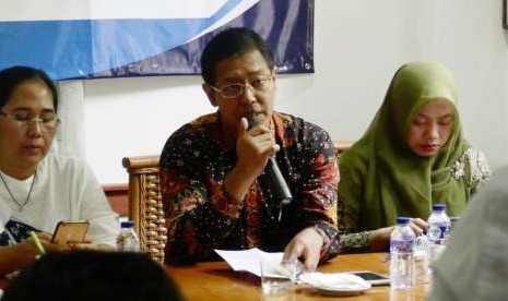 Direktur Penyuluhan, Pelayanan, dan Humas Ditjen Pajak, Hestu Yoga (tengah)