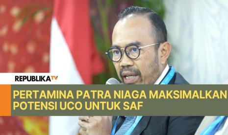 Direktur Pertamina Patra Niaga Riva Siahaan memaparkan strategi inovatif perusahaan  dalam mendukung dekarbonisasi penerbangan menggunakan Used Cooking Oil (UCO) sebagai bahan bauran nabati pada Sustainable Aviation Fuel (SAF).