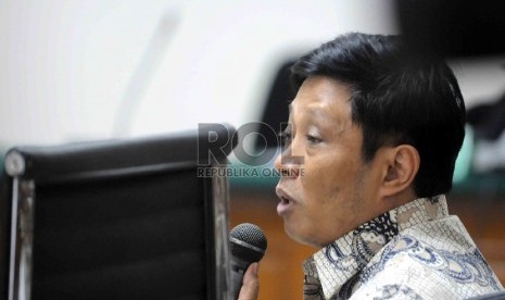 Direktur PT Dutasari Citra Laras, Machfud Suroso kembali menjalani sidang lanjutan di Pengadilan Tindak Pidana Korupsi, Jakarta Selatan, Rabu (18/2).