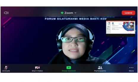 Direktur Sumberdaya dan Administrasi Badan Aksesibilitas Telekomunikasi dan Informasi Kementerian Komunikasi dan Informatika (BAKTI Kominfo) Fadhilah Mathar.