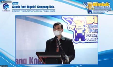 Direktur Tata Kelola dan Kemitraan Komunikasi Publik, Direktorat Jenderal Informasi dan Komunikasi Publik Kementerian Komunikasi dan Informatika Hasyim Gautama