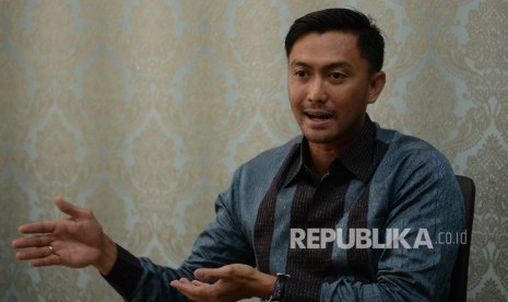 Direktur Utama Al-Amin Universal Group Ali Muhammad Suharli saat di wawancarai Republika, Jakarta, Kamis (23/3).