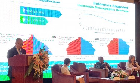 Direktur Utama BPJS Ketenagakerjaan (BPJSTK) Republik Indonesia, Agus Susanto, saat menjadi pembicara dalam acara 