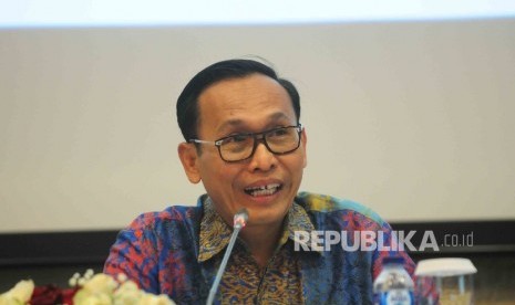 Direktur Utama Garuda Indonesia, Arif Wibowo. (Republika/ Agung Supriyanto)