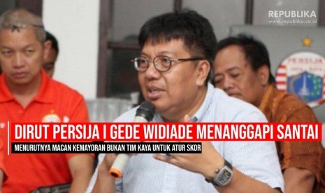 Direktur Utama Persija Jakarta, I Gede Widiade 