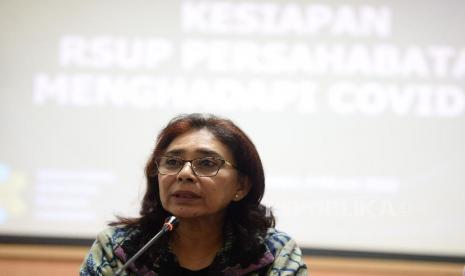 Direktur Utama Rumah Sakit Umum Pusat (RSUP) Persahabatan Rita Rogayah. (Republika/Prayogi)