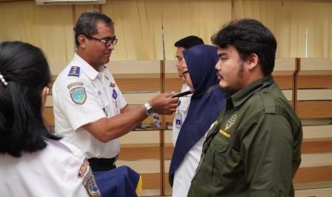 Dirjen Agus usai menutup Posko Angkutan Laut Nataru di Kantor Kementerian Perhubungan, Kamis (9/1).