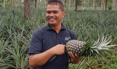 Dirjen Hortikultura Kementan, Suwandi saat berkunjung ke Subang, Jawa Barat, didampingi Kepala Bidang Hortikultura Dinas Pertanian Kabupaten Subang, Sulaiman Sidik, Jumat (28/12).