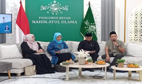 Diskusi bertajuk Kekerasan Terhadap Perempuan: Optimalisasi Peran Masyarakat dalam Pencegahan Perkawinan Anak di Gedung PBNU, Jakarta Pusat pada Rabu (6/12/2023)