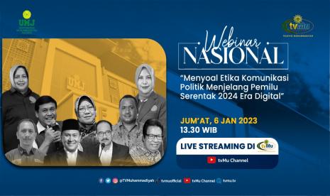 Diskusi bertajuk Menyoal Etika Komunikasi Politik Menjelang Pemilu Serentak 2024 Era Digital,  mahasiswa Pasca Sarjana Ilmu Komunkasi FISIP UMJ. di Jakarta, Jumat (6/01/2023).  