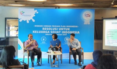 Diskusi cerdas Frisian Flag Indonesia bertajuk 'Resolusi untuk Keluarga Sehat Indonesia' di Midtown SCBD (26/1). 