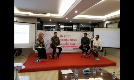 Diskusi dan Peluncuran Merial Institute di Gedung FS Tebet, Jakarta, Rabu (25/10).