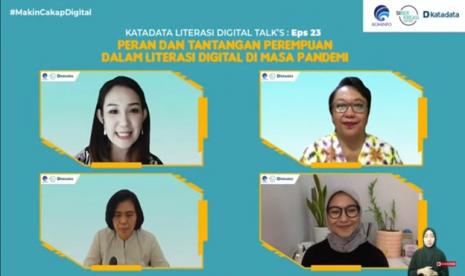 Diskusi daring Katadata dengan tema 