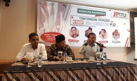  Diskusi Tantangan Pemuda Menghadapi Revolusi Industri 4.0, Kamis (11/4) di Bumbu Desa, Cikini, Jakarta Pusat. 