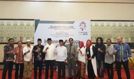 Diskusi tentang Indonesia Bangga 'Asian Games 2018' di Ballroom Hotel Grand Cempaka, Jumat (8/6) malam