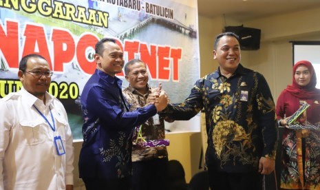 Ditjen Hubla meresmikan penerapan Sistem Inaportnet di Pelabuhan Kotabaru oleh Kantor Kesyahbandaran dan Otoritas Pelabuhan (KSOP) Kelas III Kotabaru bertempat di Hotel Ebony, Kalimantan Selatan, Rabu (19/2).