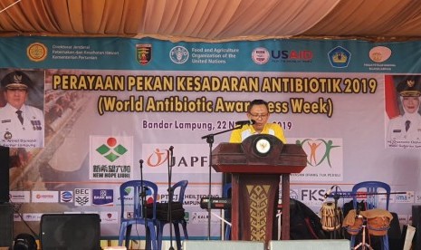 Ditjen PKH Kementan menggelar kampanye bijak dan cerdas menggunakan antibiotik di Lapangan KORPRI, Bandar Lampung, 22 November 2019.