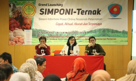 Ditjen PKH meluncurkan Sistem Informasi Pasar Online Nasional Peternakan, atau yang lebih dikenal dengan nama “SIMPONI-Ternak” di Yogyakarta, 19 November 2019.