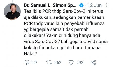 Dokter Rumah Sakit Pusat Angkatan Darat (RSPAD) Gatot Soebroto, Samuel L Simon.