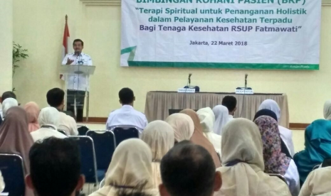 Dompet Dhuafa melalui program Bimbingan Rohani Pasien (BRP) mengadakan pelatihan Terapi Spiritual Untuk Penanganan Holistik dalam Pelayanan Kesehatan Terpadu bagi 100 tenaga kesehatan di lingkungan RSUP Fatmawati, Jakarta pada Kamis (22/3).