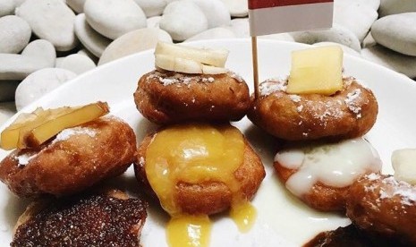 Donat Burger dari kulit pisang