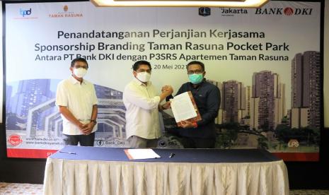  Dorong penerapan transaksi nontunai di DKI Jakarta, Bank DKI rangkul komunitas pemilik dan penghuni Apartemen Taman Rasuna melalui pemanfaatan berbagai produk dan layanan perbankan digital banking seperti JakOne Mobile Bank DKI.