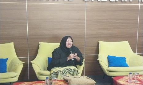 Dosen Fakultas Kedokteran, Kesehatan Masyarakat, dan Keperawatan Universitas Gadjah Mada (FKKMK UGM), Beta Ahlam Gizela, memaparkan aplikasi SatuJantung 2.0 yang ia ciptakan untuk membantu penderita saat mengalami serangan jantung, di Universitas Gadjah Mada, Kamis (15/6/2023). 