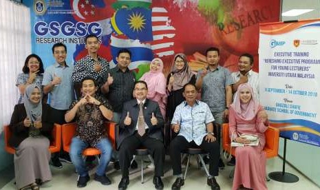 Dosen muda Unkris saat Pembukaan Program Academic Recharging di Universiti Utara Malaysia (UUM), Senin (17/9).