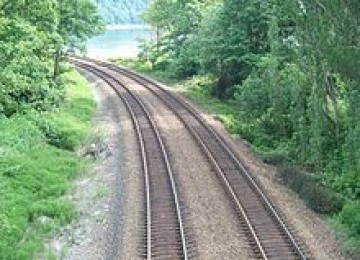 Double-track railway (ilustration)