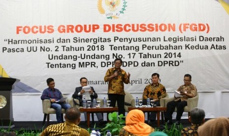 DPD mengadakan acara Focus Group Discussion (FGD) dalam kerangka pemantauan dan evaluasi Rancangan Peraturan Daerah (Raperda) dan Peraturan Daerah (Perda).