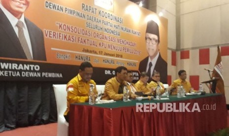 DPP Partai Hanura menggelar rapat di Hotel Manhattan, Rabu (17/1). 