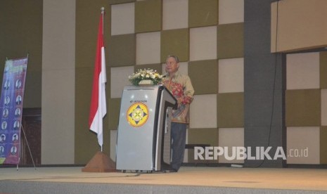 Dr H Dayat Hidayat MM Rektor Universitas Pamulang pada pembukaan Seminar Internasional di Unpam (20/7/2019)