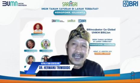 Dr Hermanu Triwidodo, kepala Tani Center IPB University.