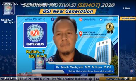 Dr Mochamad Wahyudi, Rektor kampus Universitas Bina Sarana Informatika (UBSI).