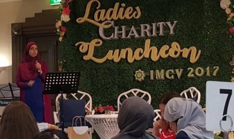 Dr Sara Hassan tampil di acara Makan Siang Amal oleh IMCV di Melbourne