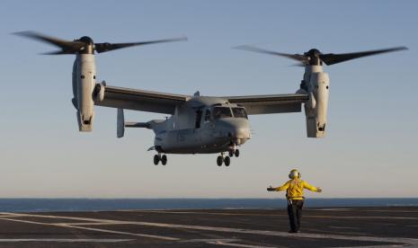 DSCA menyetujui pembelian delapan unit pesawat MV-22 Block C Osprey oleh Kemenhan RI.