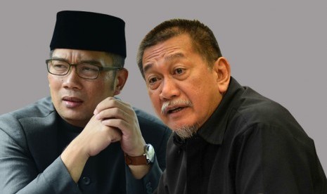 Dua Calon Gubernur Jawa Barat, Ridwan Kamil dan Deddy Mizwar