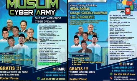 Dua flyer yang berbeda