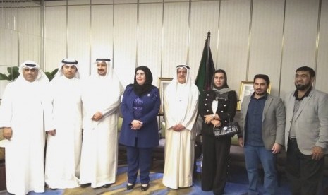 Dubes Kuwait Abdulwahab bersama delegasi Yayasan Amal Indonesia-Kuwait